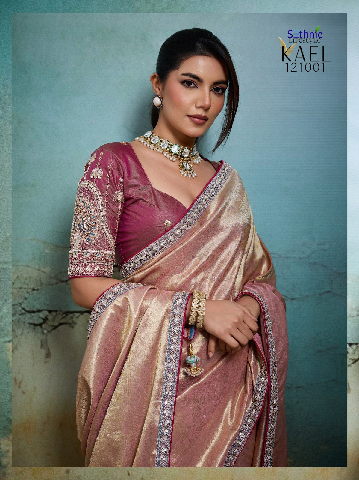 Kael Rare Sethnic Tissue Sarees Wholesaler Gujarat