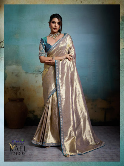 Kael Rare Sethnic Tissue Sarees Wholesaler Gujarat
