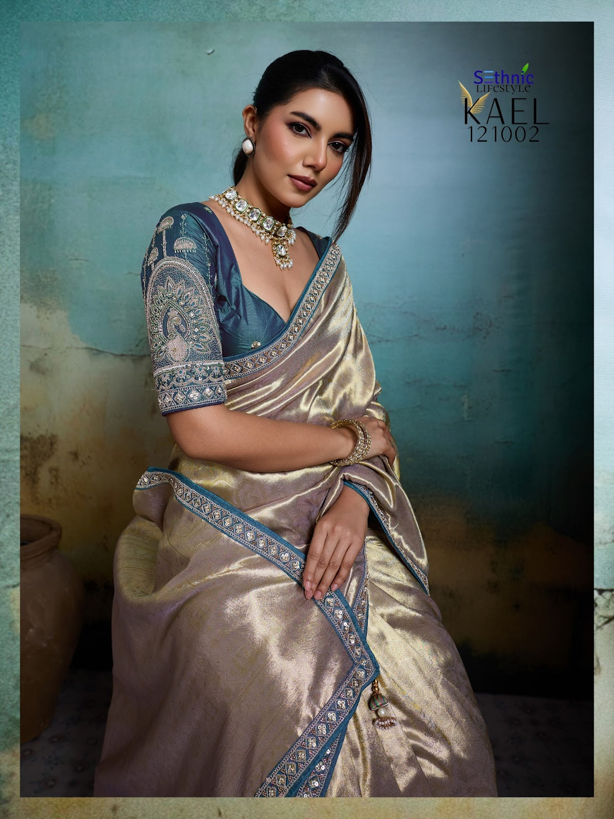 Kael Rare Sethnic Tissue Sarees Wholesaler Gujarat