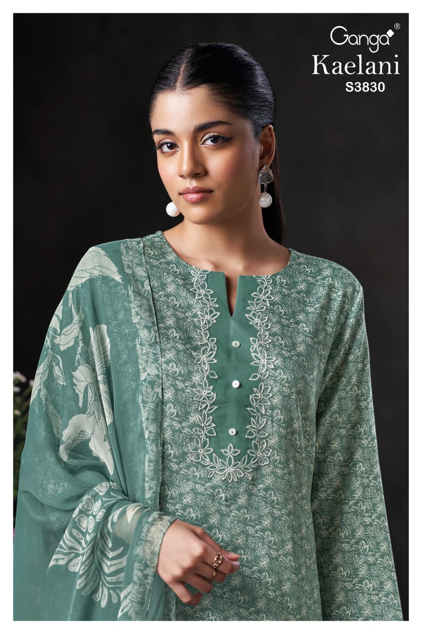 Kaelani 3830 Ganga Premium Cotton Pant Style Suits Wholesale Price
