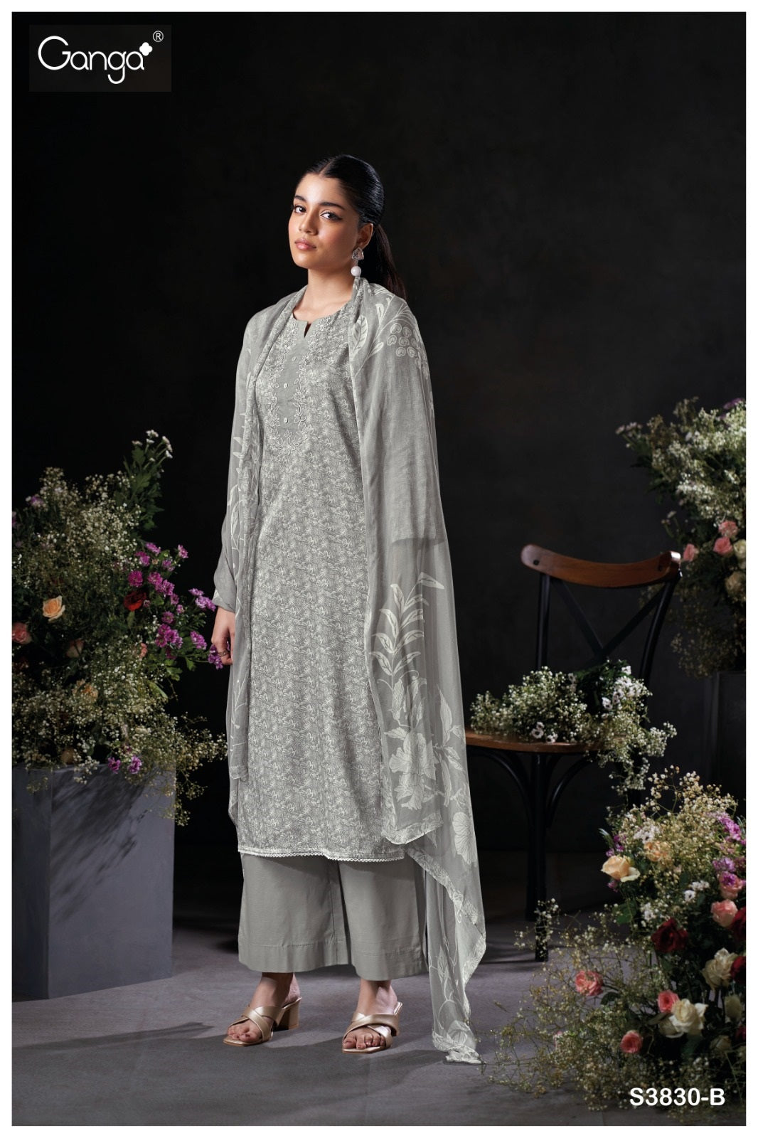 Kaelani 3830 Ganga Premium Cotton Pant Style Suits Wholesale Price