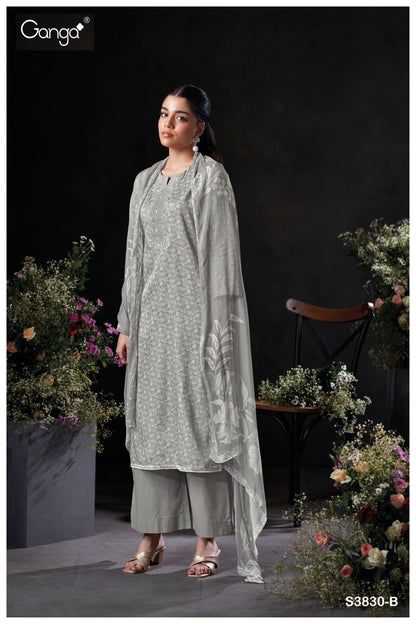 Kaelani 3830 Ganga Premium Cotton Pant Style Suits Wholesale Price