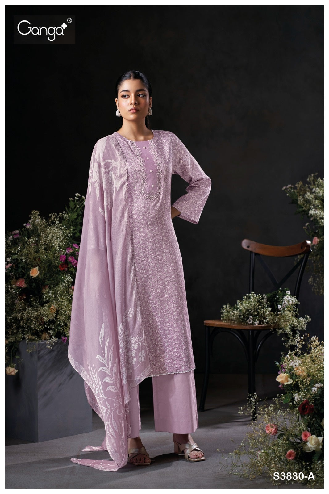 Kaelani 3830 Ganga Premium Cotton Pant Style Suits Wholesale Price