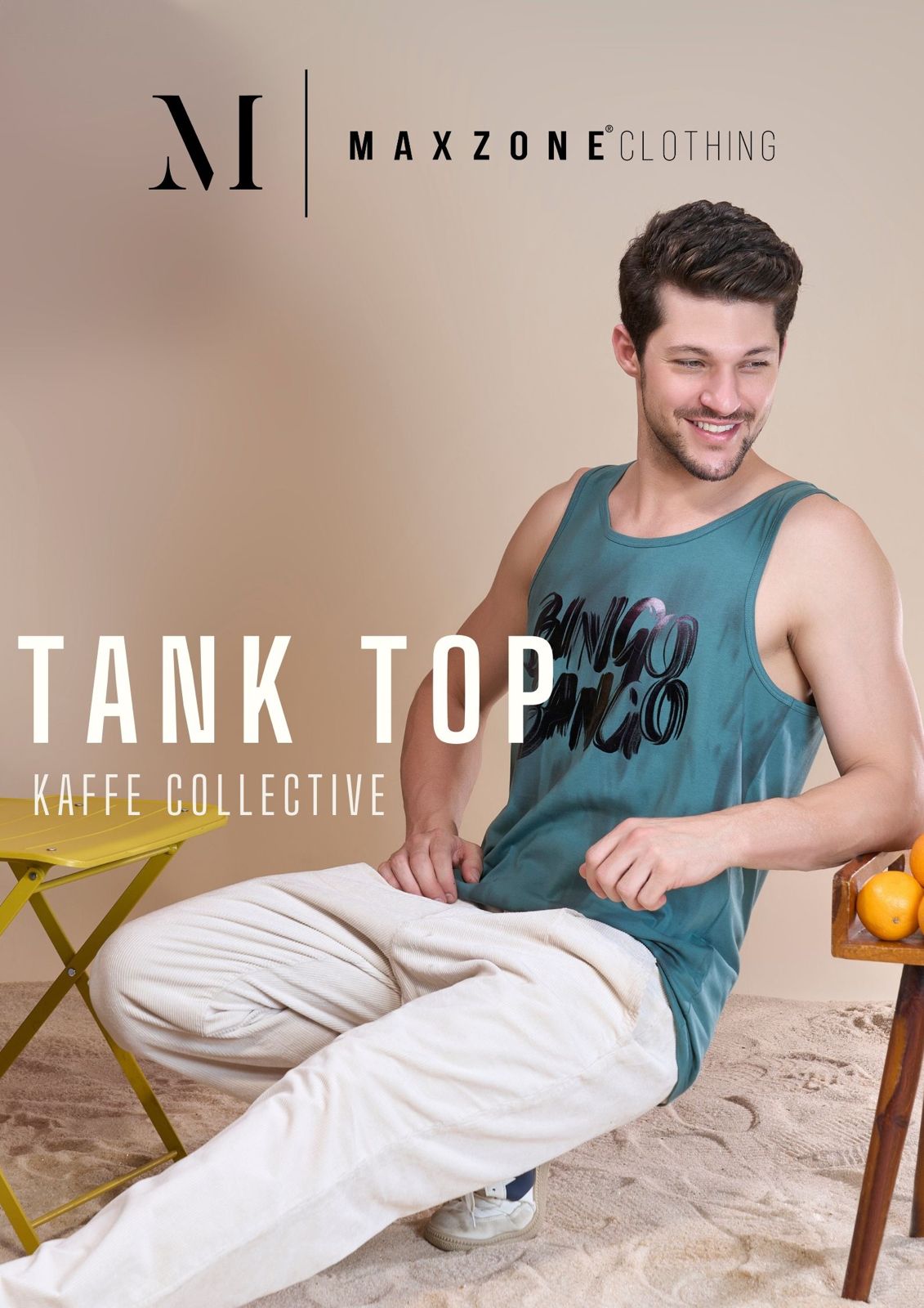 Kaffe Collective Iho F 232 Maxzone Clothing Cotton Mens Tank Top