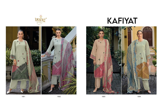 Kafiyat Rang Fashion Lawn Cotton Pant Style Suits