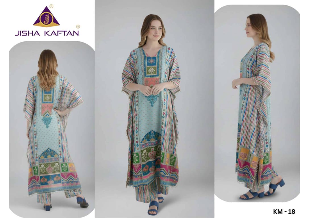 Kaftan Vol 3 Jelite Jisha Feather Silk Co Ord Set Manufacturer