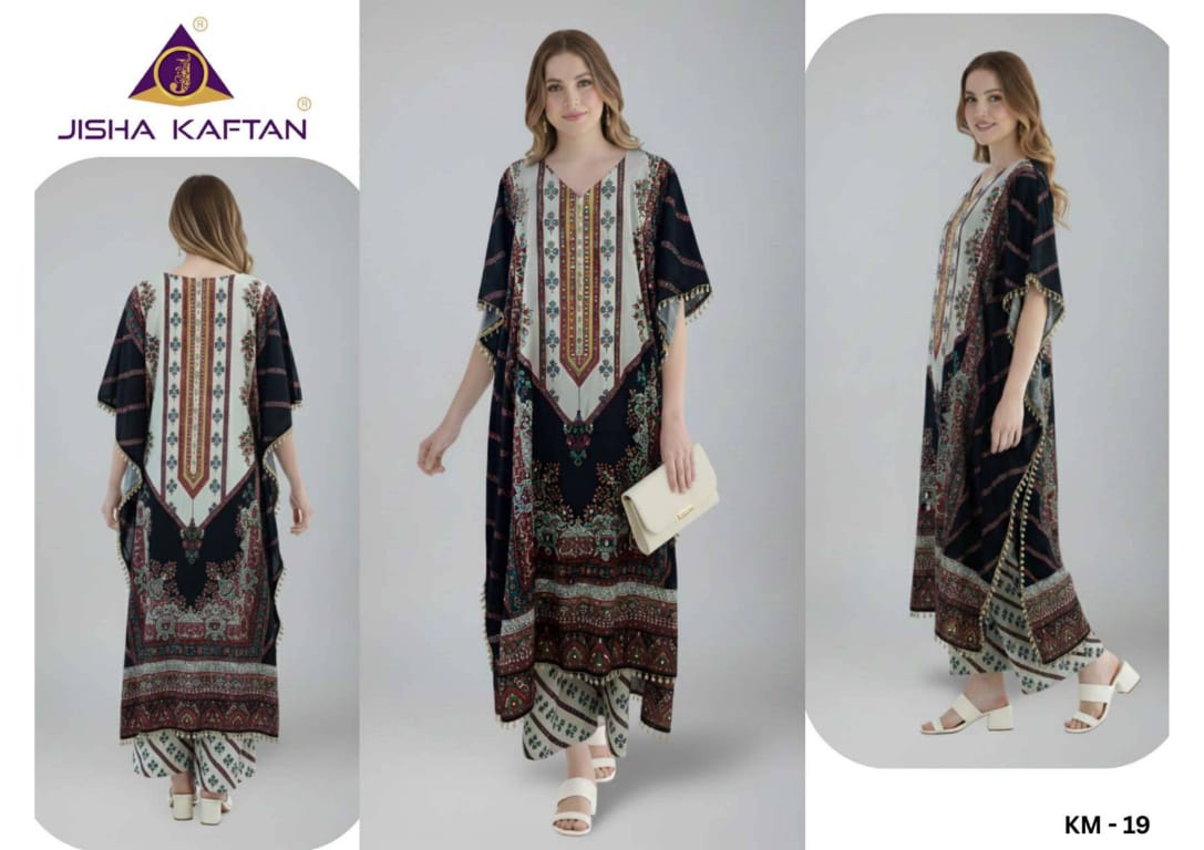 Kaftan Vol 3 Jelite Jisha Feather Silk Co Ord Set Manufacturer