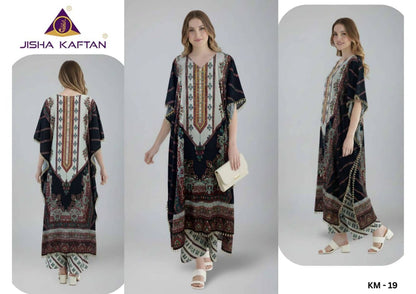 Kaftan Vol 3 Jelite Jisha Feather Silk Co Ord Set Manufacturer