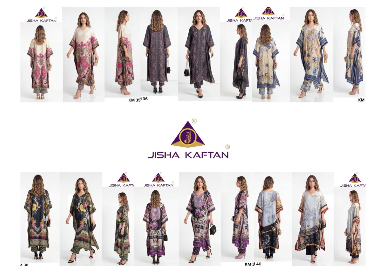 Kaftan Vol 6 Jelite Jisha Feather Silk Co Ord Set Exporter