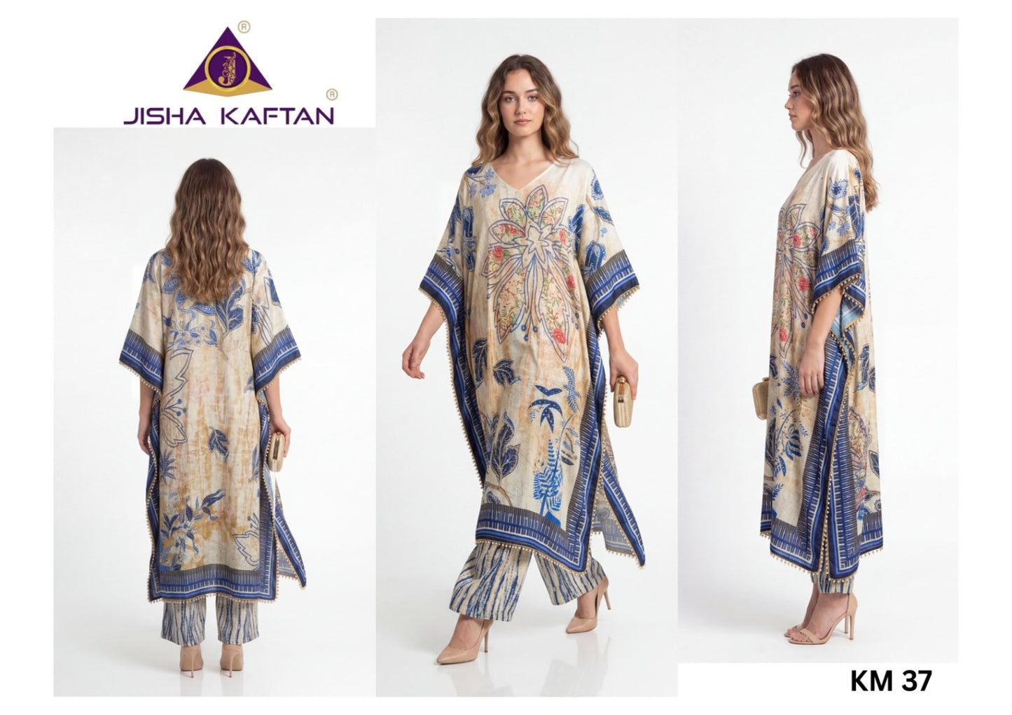 Kaftan Vol 6 Jelite Jisha Feather Silk Co Ord Set Exporter