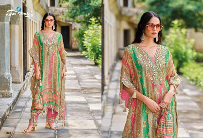 Kaftan Your Choice Chinon Kurti Pant Set Exporter Ahmedabad