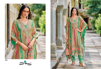 Kaftan Your Choice Chinon Kurti Pant Set Exporter Ahmedabad