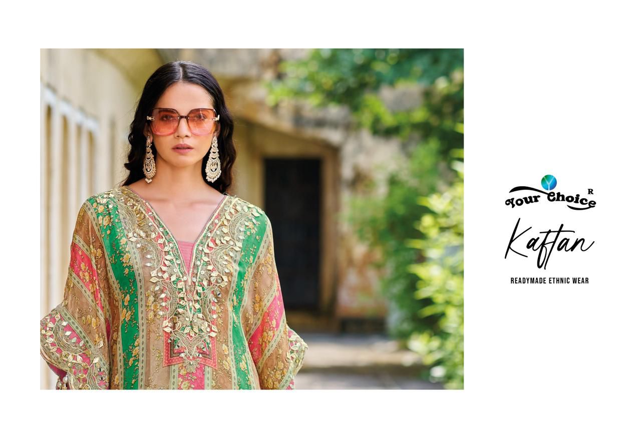 Kaftan Your Choice Chinon Kurti Pant Set Exporter Ahmedabad