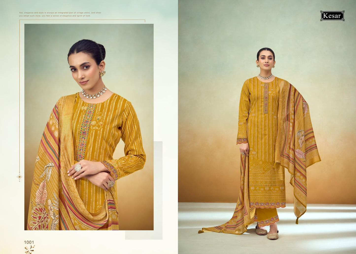 Kahaaniya Kesar Lawn Cotton Karachi Salwar Suits Wholesale