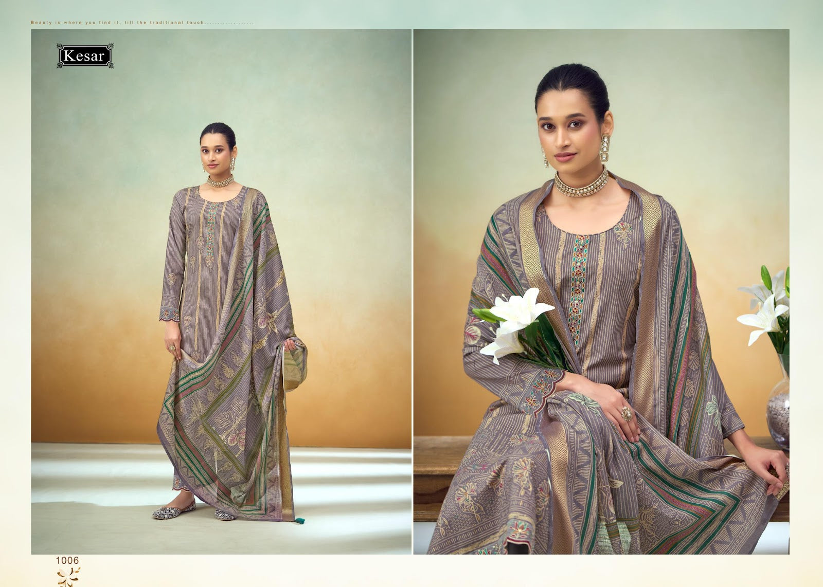 Kahaaniya Kesar Lawn Cotton Karachi Salwar Suits Wholesale