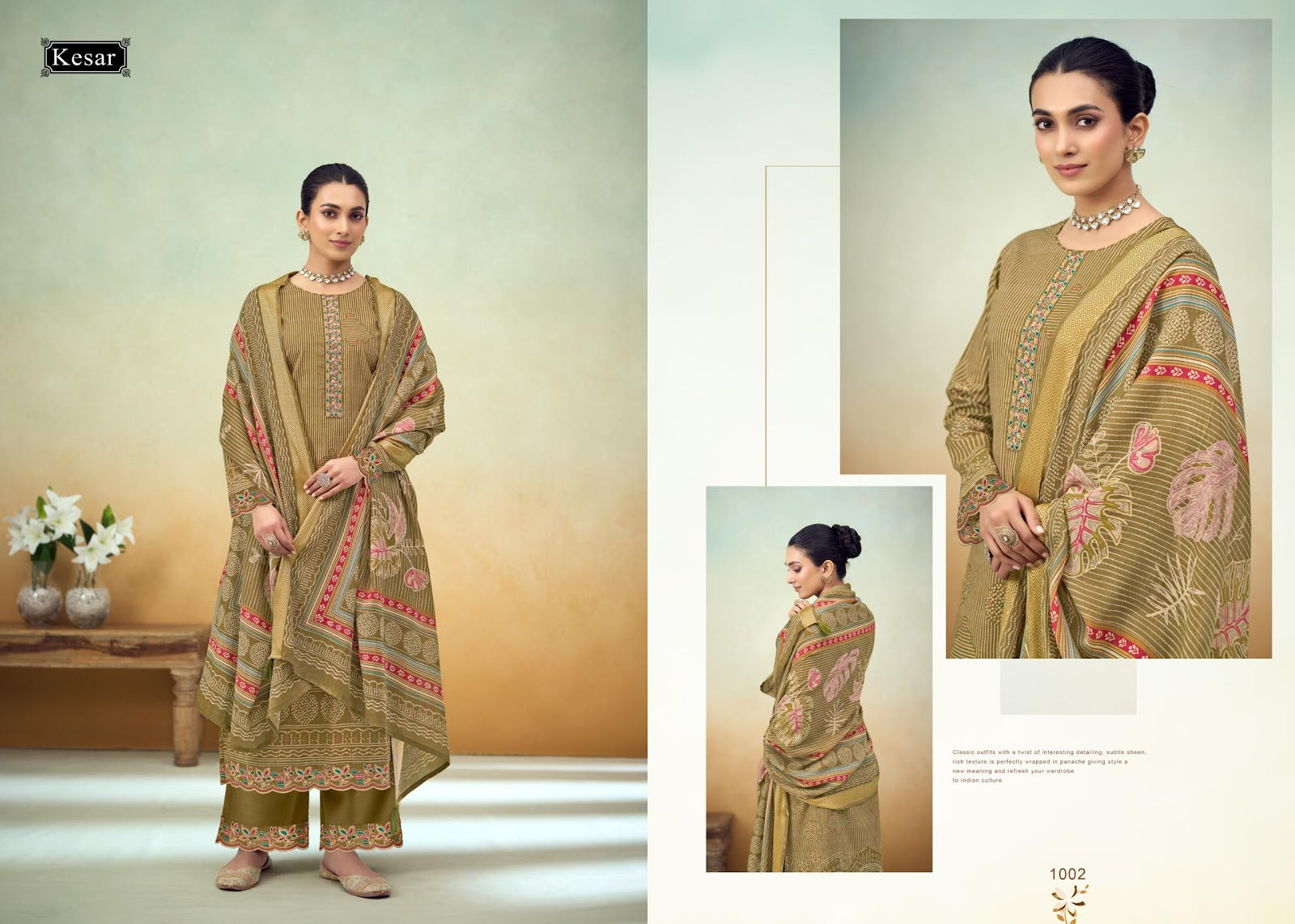 Kahaaniya Kesar Lawn Cotton Karachi Salwar Suits Wholesale