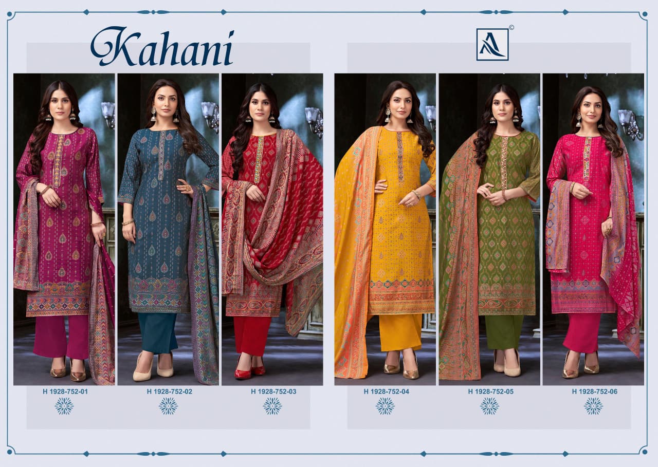 Kahani Alok Viscose Modal Karachi Salwar Suits Exporter