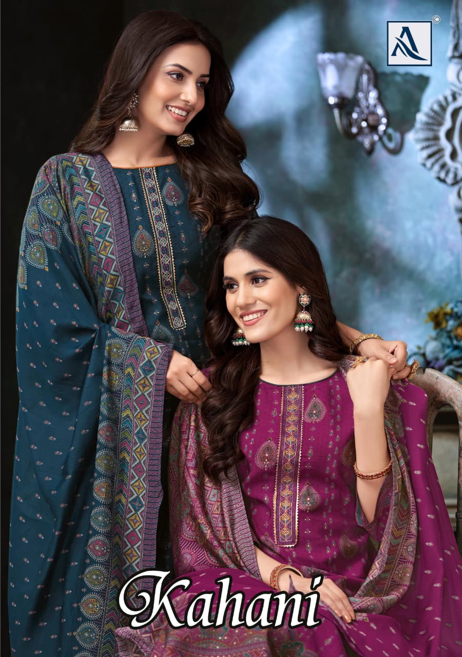 Kahani Alok Viscose Modal Karachi Salwar Suits Exporter