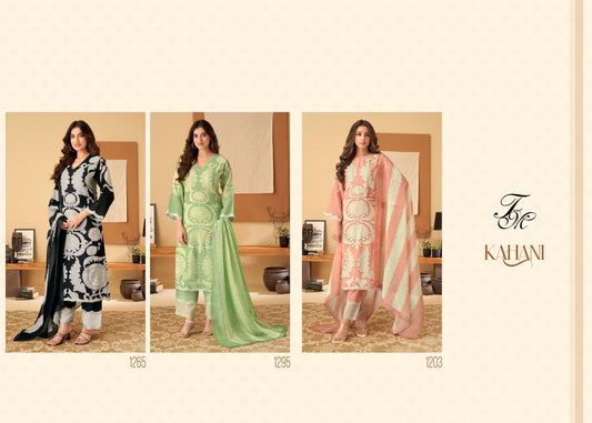 Kahani Tm Viscose Organza Plazzo Style Suits Wholesale
