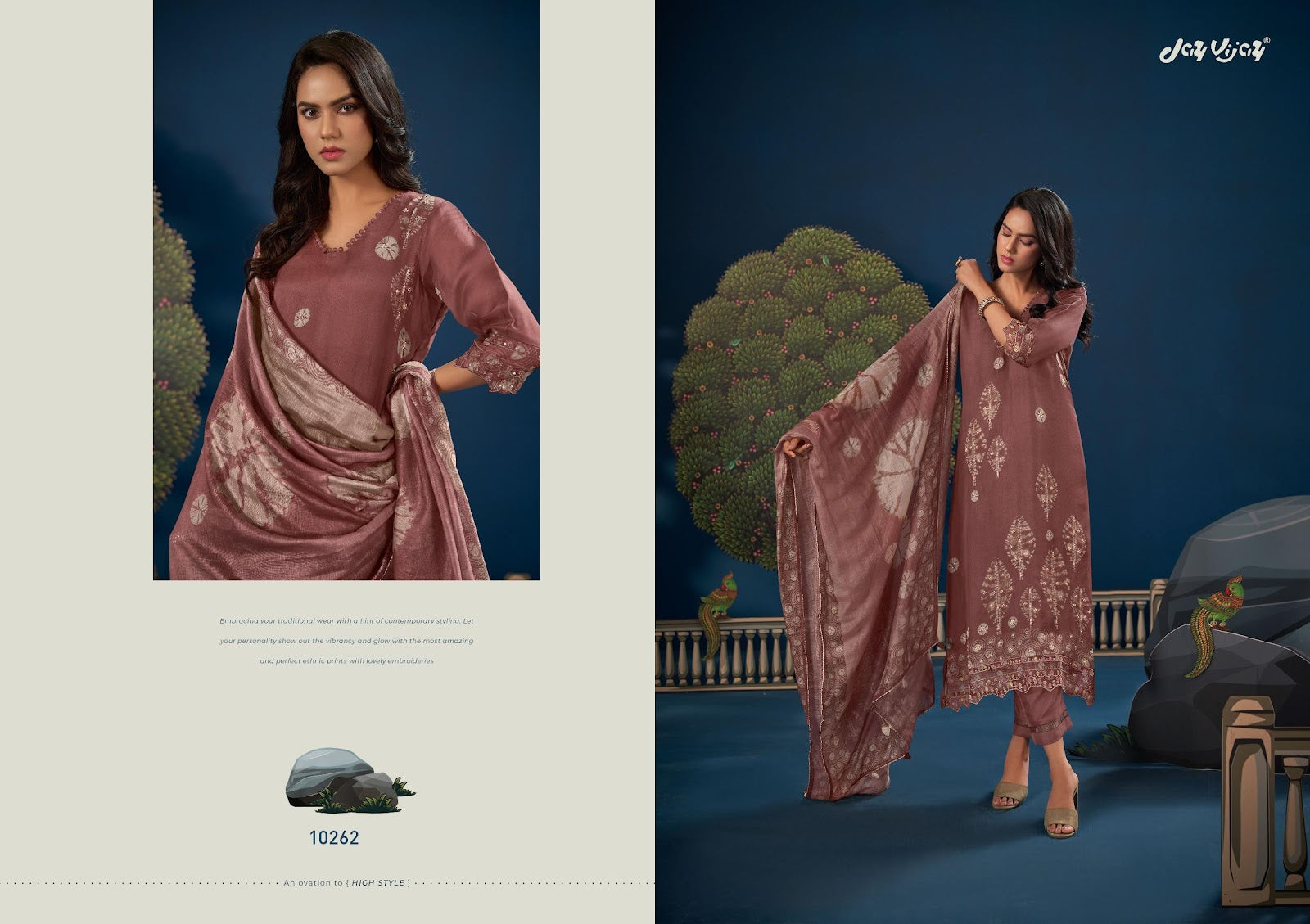 Kahani Tota Maina Ki Jay Vijay Silk Pant Style Suits Manufacturer India