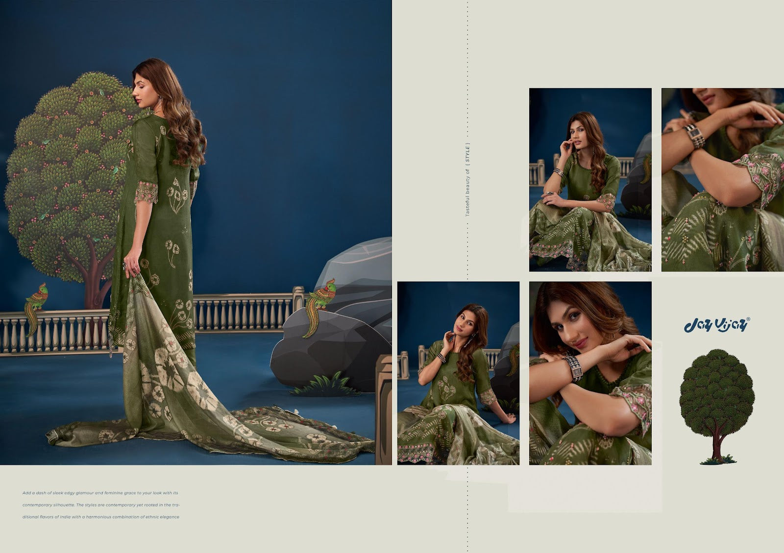 Kahani Tota Maina Ki Jay Vijay Silk Pant Style Suits Manufacturer India