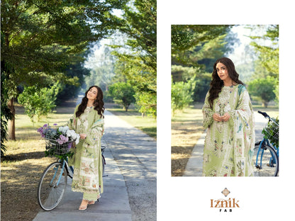 Kahf 2 Premium Lawn Collection Iznik Fab Cambric Cotton Pakistani Salwar Suits Exporter Gujarat