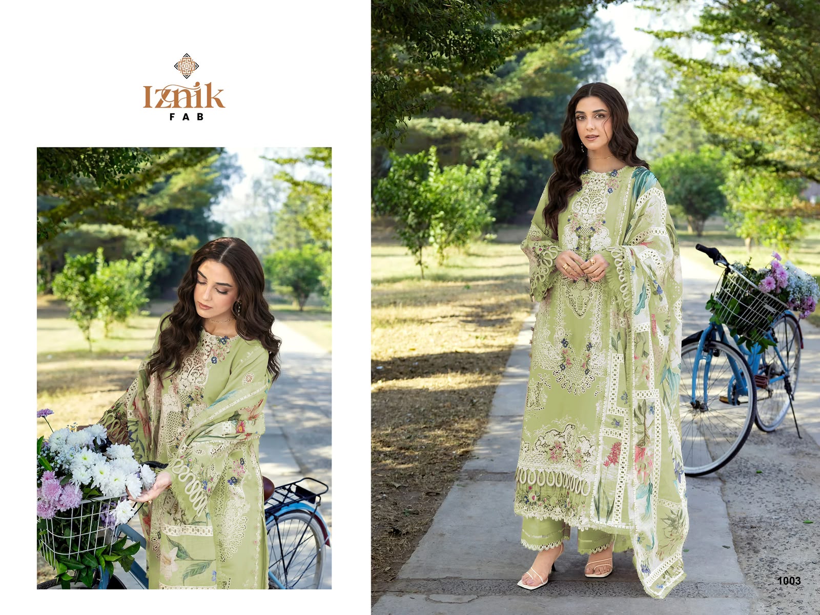 Kahf 2 Premium Lawn Collection Iznik Fab Cambric Cotton Pakistani Salwar Suits Exporter Gujarat