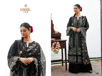 Kahf 2 Premium Lawn Collection Iznik Fab Cambric Cotton Pakistani Salwar Suits Exporter Gujarat