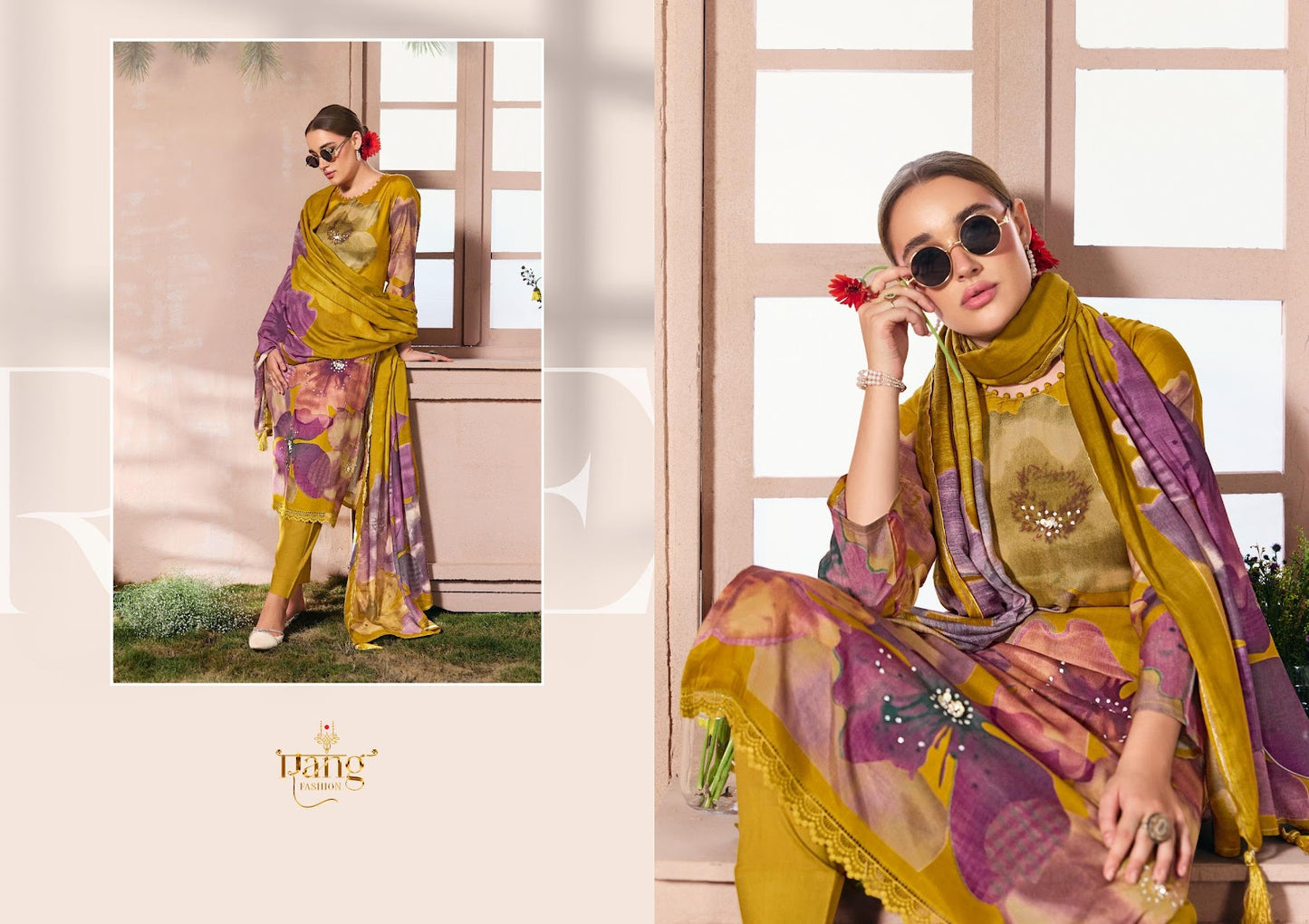Kahf Rang Fashion Viscose Muslin Pant Style Suits Supplier Gujarat