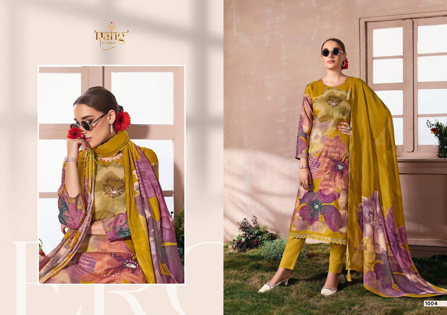 Kahf Rang Fashion Viscose Muslin Pant Style Suits Supplier Gujarat