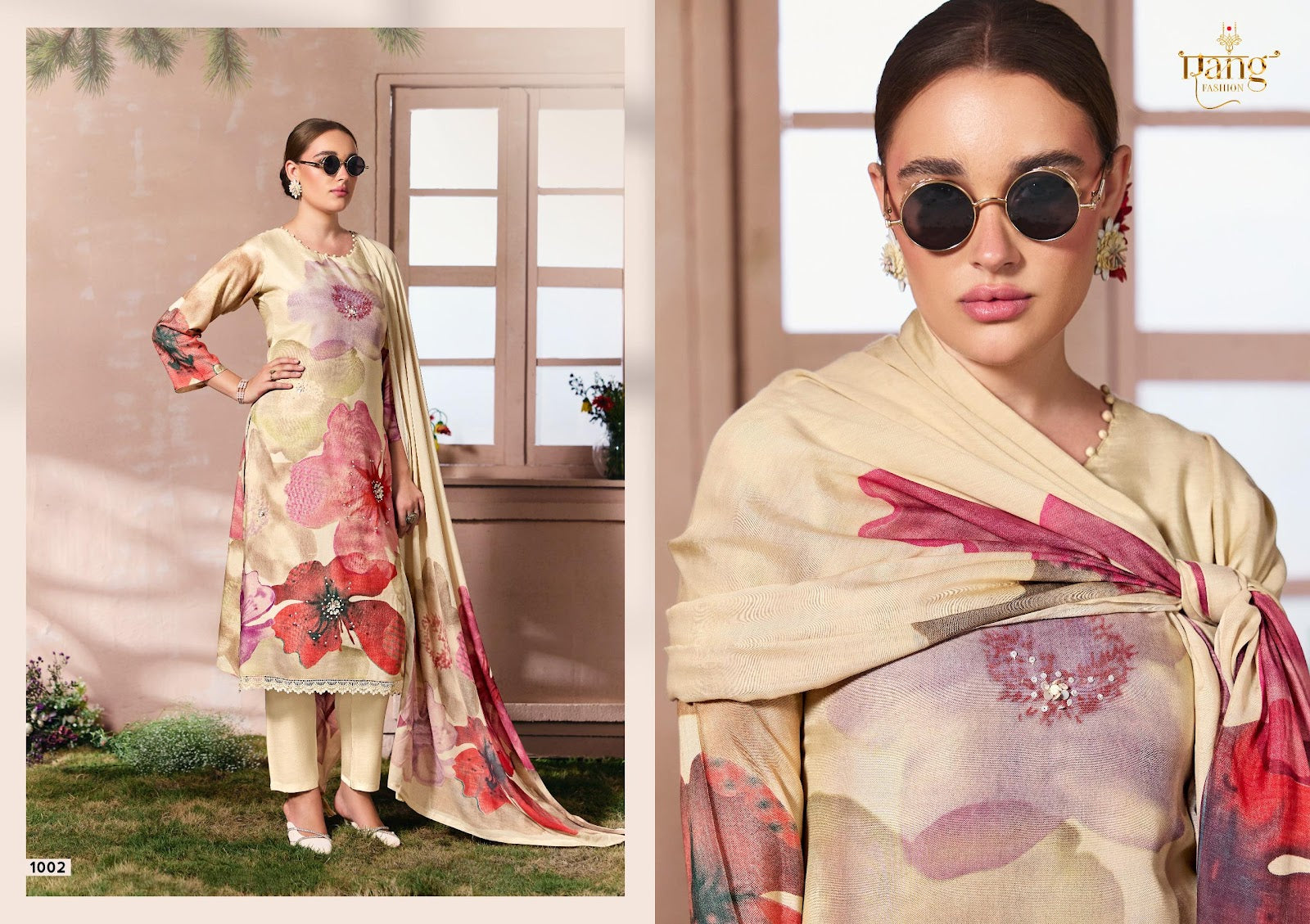 Kahf Rang Fashion Viscose Muslin Pant Style Suits Supplier Gujarat