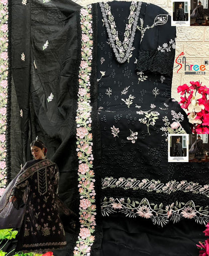 Kahf Vol 1 Embroidered Collection Shree Fabs Reyon Pakistani Salwar Suits Supplier Gujarat