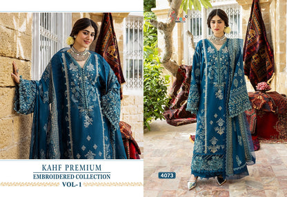 Kahf Vol 1 Embroidered Collection Shree Fabs Reyon Pakistani Salwar Suits Supplier Gujarat