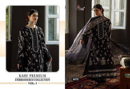 Kahf Vol 1 Embroidered Collection Shree Fabs Reyon Pakistani Salwar Suits Supplier Gujarat
