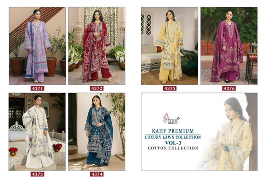 Kahf Vol 3 Luxury Collection Shree Fabs Cotton Pakistani Salwar Suits Supplier Gujarat