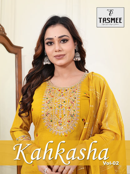 Kahkasha Vol 2 Tasmee Vertical Readymade Pant Style Suits Supplier