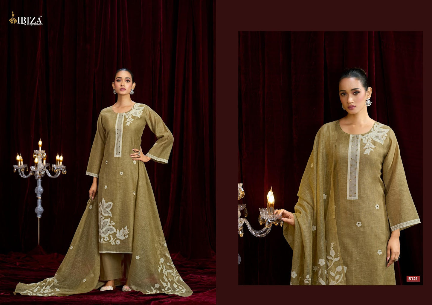 Kaifiya Ibiza Lilen Cotton Pant Style Suits Wholesale Price