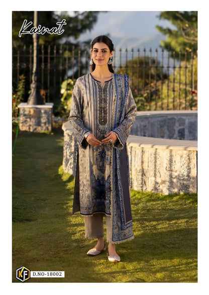 Kainat Vol 18 Heavy Luxury Lawn Collection Keval Fab Cotton Karachi Salwar Suits Exporter India