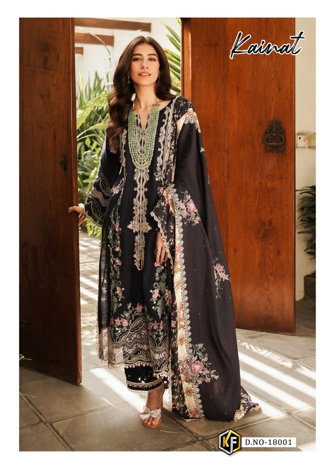 Kainat Vol 18 Heavy Luxury Lawn Collection Keval Fab Cotton Karachi Salwar Suits Exporter India