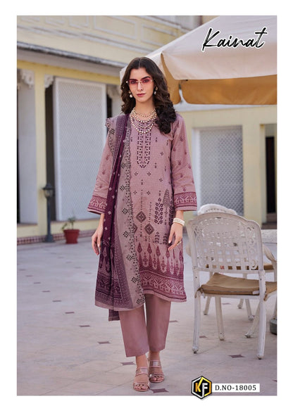 Kainat Vol 18 Heavy Luxury Lawn Collection Keval Fab Cotton Karachi Salwar Suits Exporter India