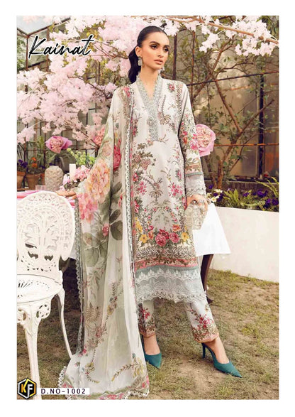 Kainat Vol 20 Heavy Luxury Lawn Collection Keval Fab Cotton Karachi Salwar Suits Manufacturer