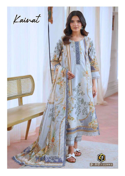 Kainat Vol 22 Luxury Lawn Collection Keval Fab Cotton Karachi Readymade Suits Supplier