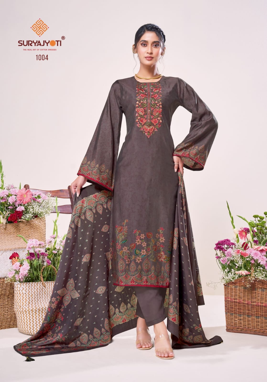 Kainaz Vol 1 Suryajyoti Modal Silk Pant Style Suits Manufacturer Ahmedabad