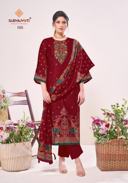 Kainaz Vol 1 Suryajyoti Modal Silk Pant Style Suits Manufacturer Ahmedabad