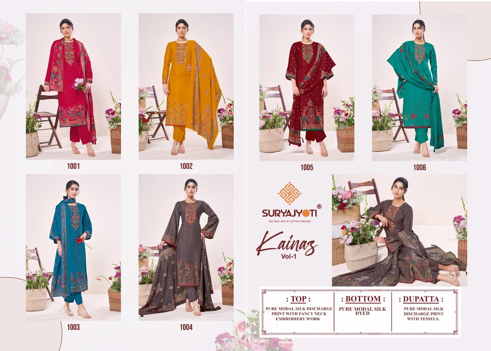 Kainaz Vol 1 Suryajyoti Modal Silk Pant Style Suits Manufacturer Ahmedabad