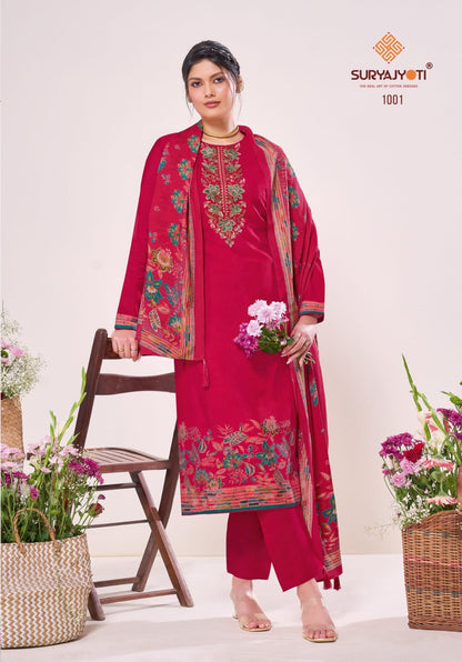 Kainaz Vol 1 Suryajyoti Modal Silk Pant Style Suits Manufacturer Ahmedabad