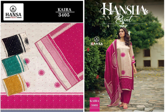 Kaira 3405 Hansa Prints Gaji Silk Pant Style Suits Supplier