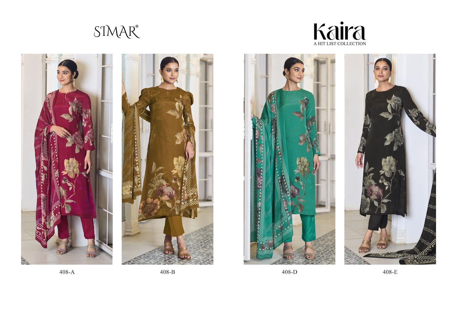 Kaira Simar Pant Style Suits Exporter India
