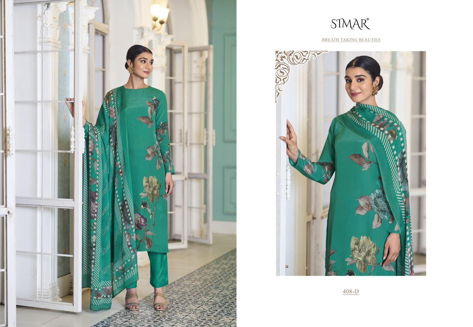 Kaira Simar Pant Style Suits Exporter India