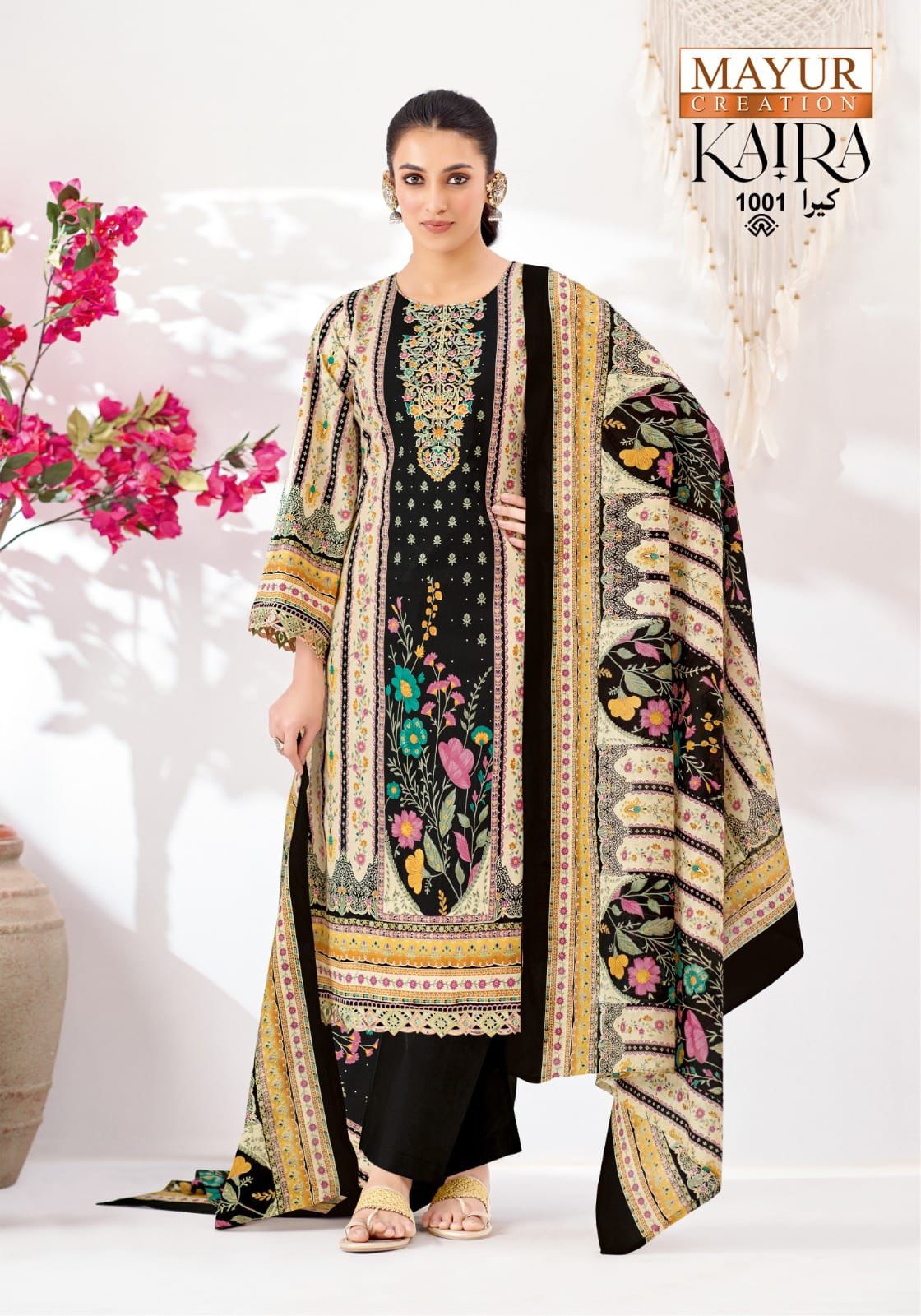 Kaira Vol 1 Mayur Creation Mix Cotton Karachi Salwar Suits Exporter Ahmedabad